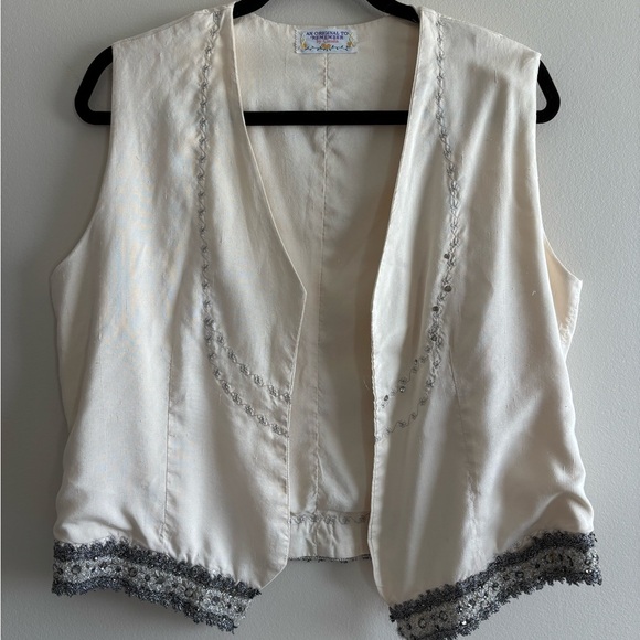 Claudia Jackets & Blazers - 90’s embroidery cotton boho vest